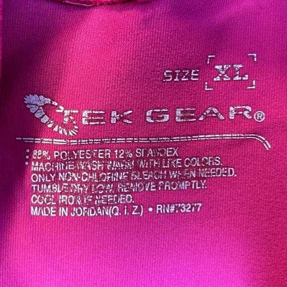 Tek Gear Women's Mock Neck Tops XL Lot of Two  Long-Sleeve Pink & Black - Picture 5 of 6